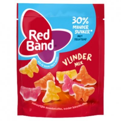 Red Band Vlinder mix 30% minder suiker